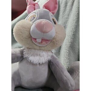 Disney Thumper Plush Soft Toy Bunny Rabbit Grey 16" Tall Official Disney